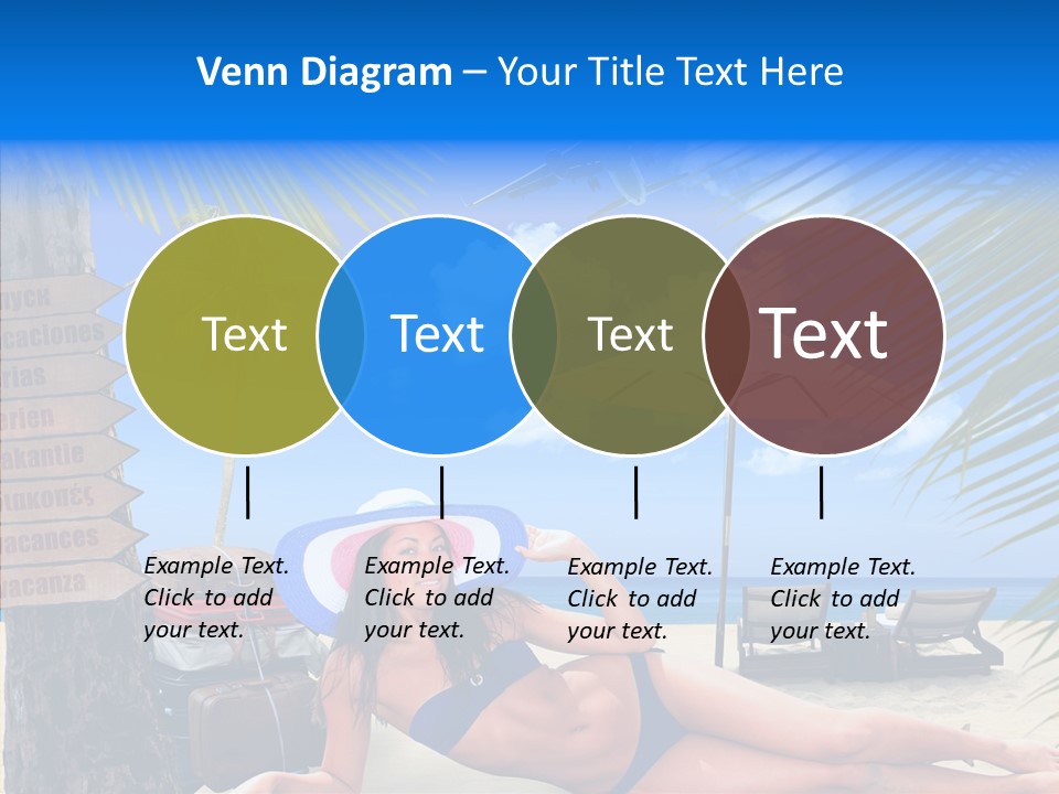 Coast Woman In Bikini Thailand PowerPoint Template