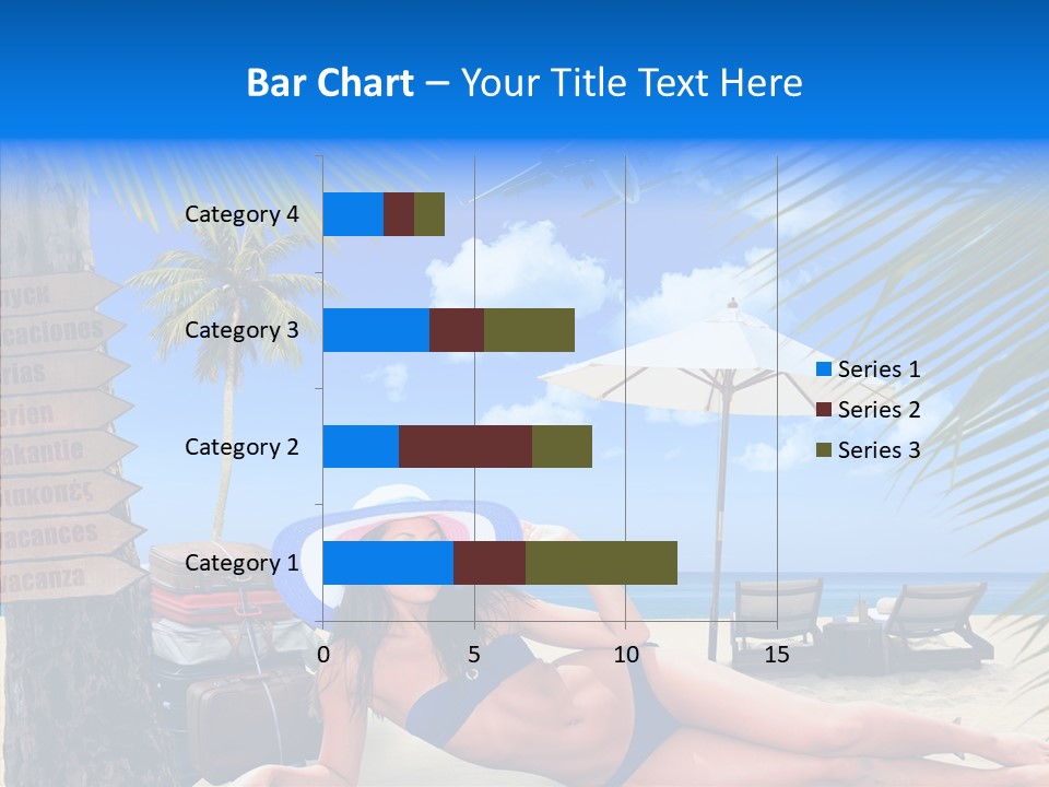 Coast Woman In Bikini Thailand PowerPoint Template