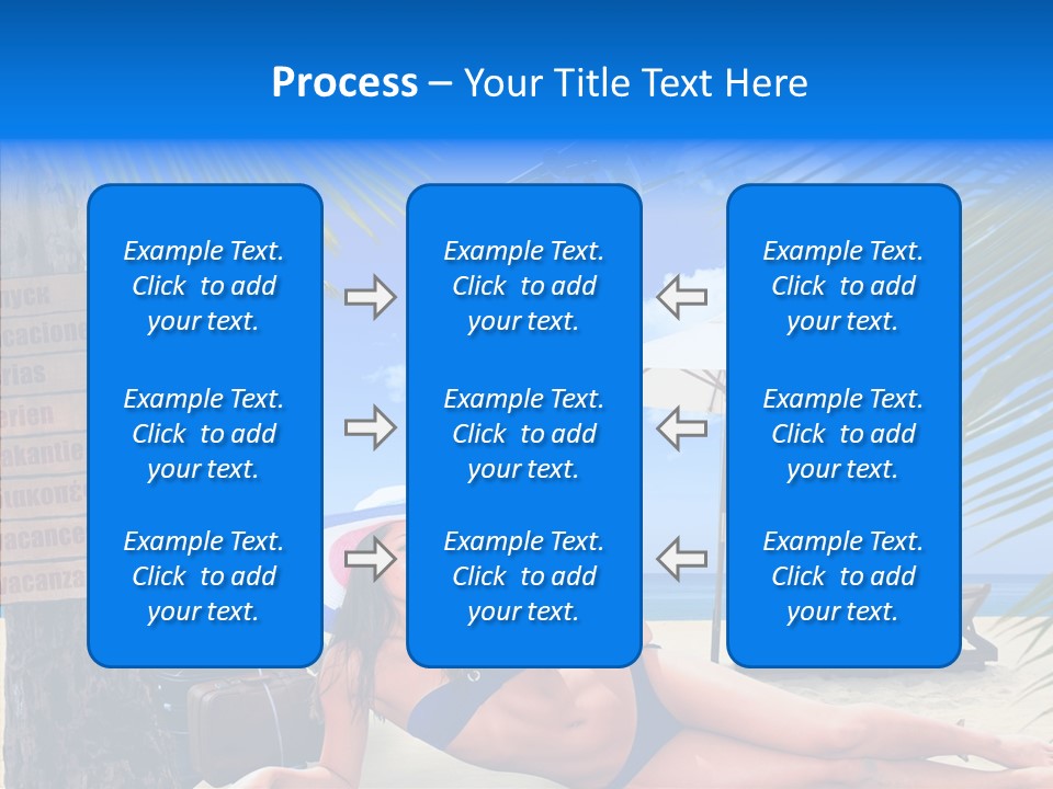 Coast Woman In Bikini Thailand PowerPoint Template