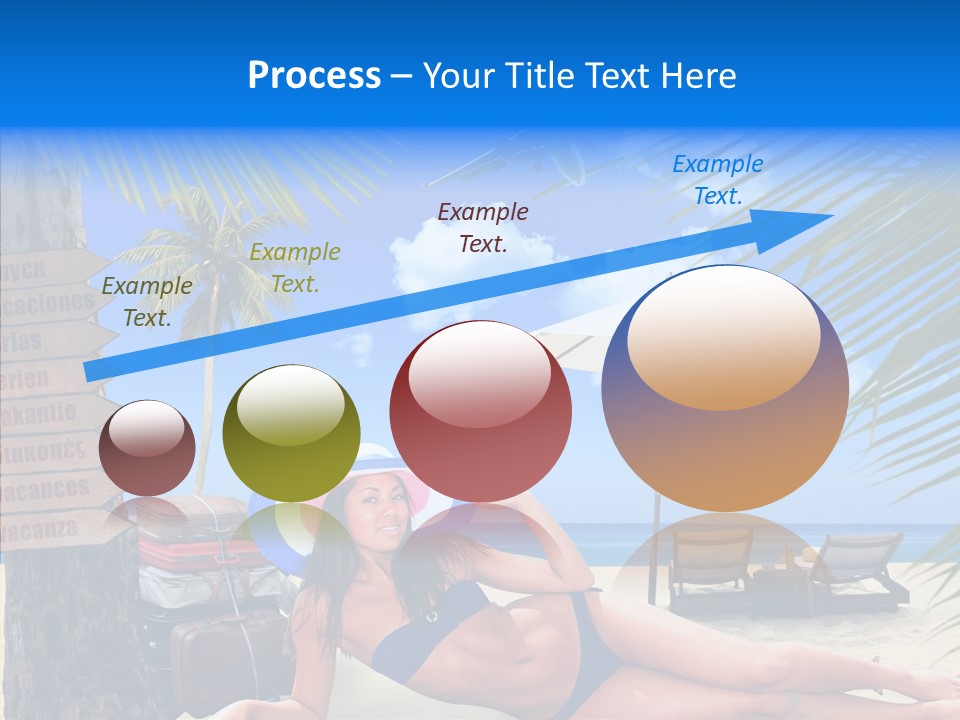 Coast Woman In Bikini Thailand PowerPoint Template