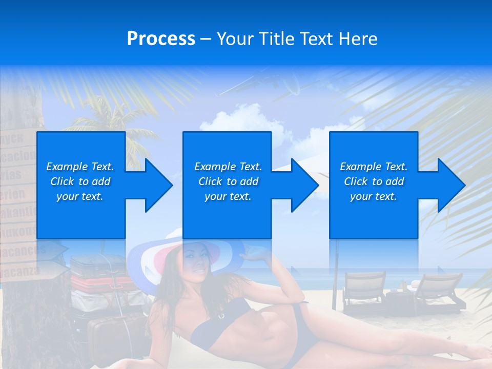 Coast Woman In Bikini Thailand PowerPoint Template