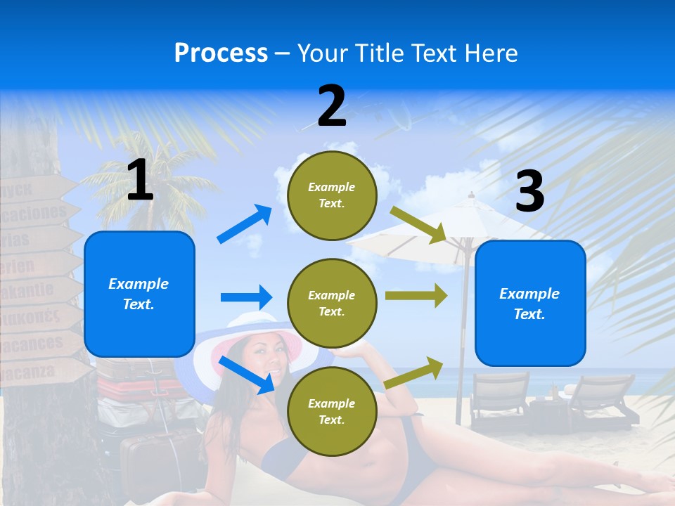 Coast Woman In Bikini Thailand PowerPoint Template