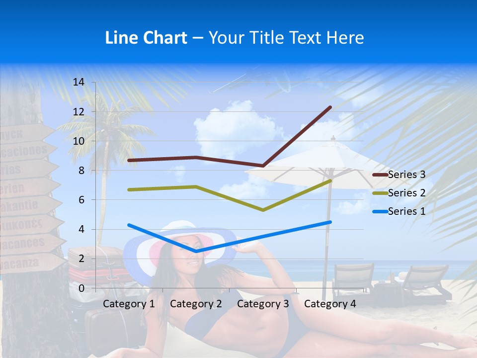 Coast Woman In Bikini Thailand PowerPoint Template