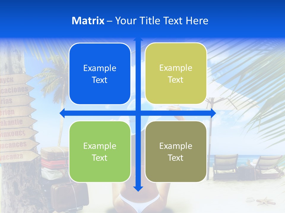 Female Sea Relax PowerPoint Template