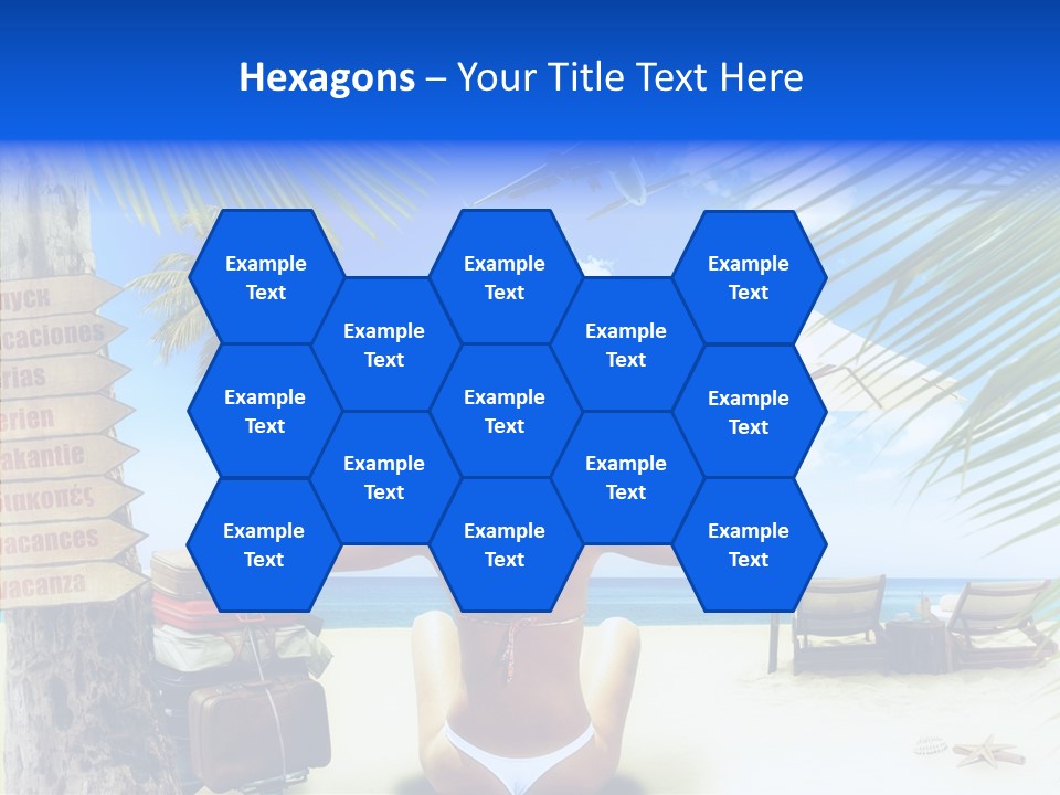 Female Sea Relax PowerPoint Template