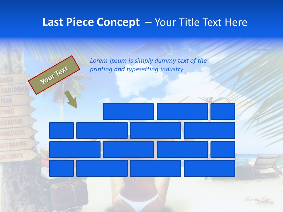 Female Sea Relax PowerPoint Template