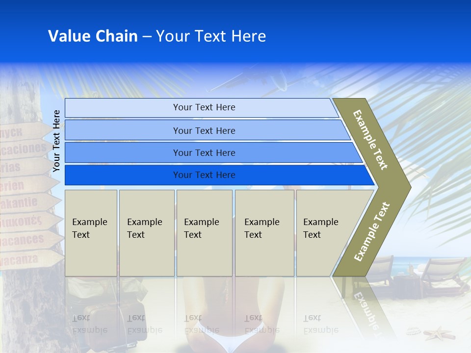 Female Sea Relax PowerPoint Template