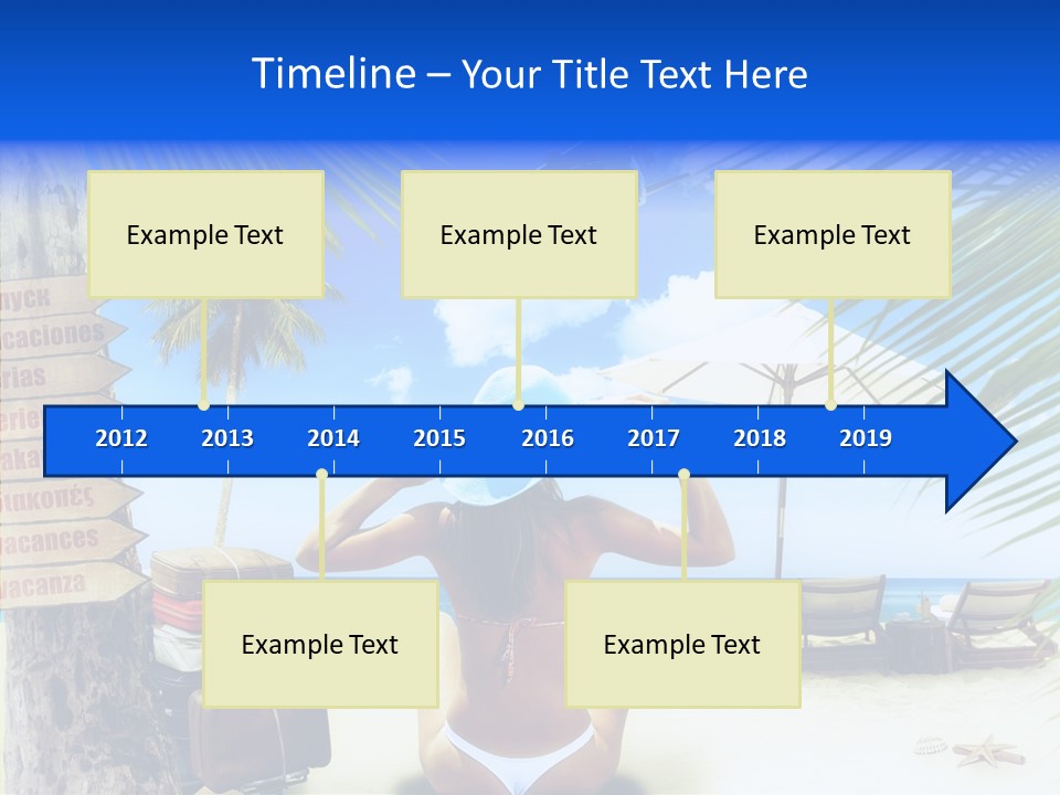 Female Sea Relax PowerPoint Template