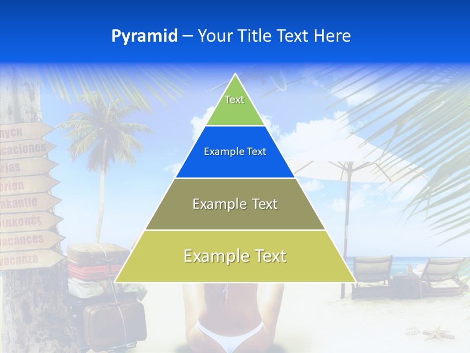 Female Sea Relax PowerPoint Template