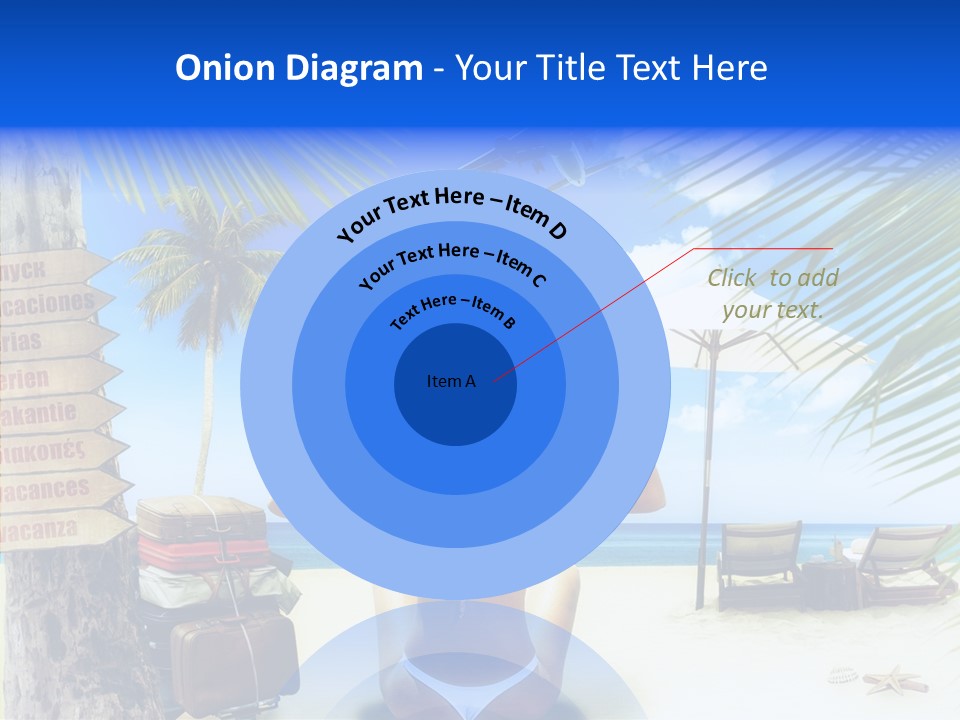 Female Sea Relax PowerPoint Template