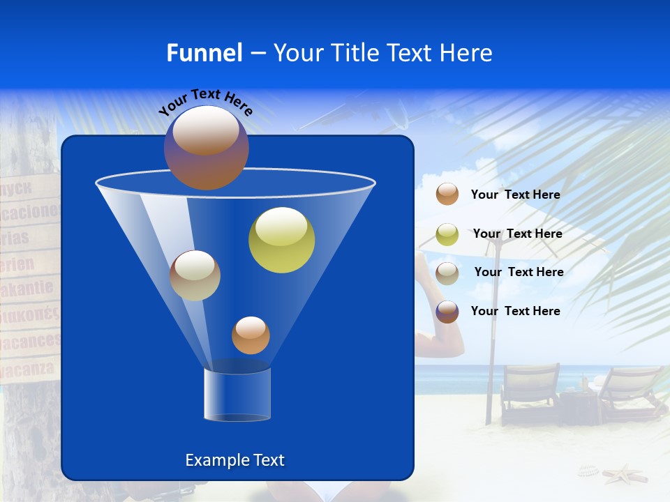 Female Sea Relax PowerPoint Template