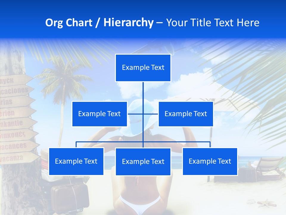 Female Sea Relax PowerPoint Template