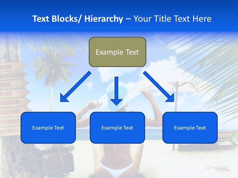 Female Sea Relax PowerPoint Template