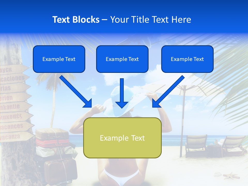 Female Sea Relax PowerPoint Template