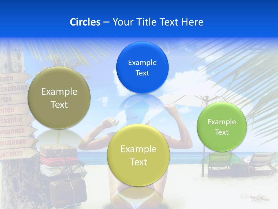 Female Sea Relax PowerPoint Template