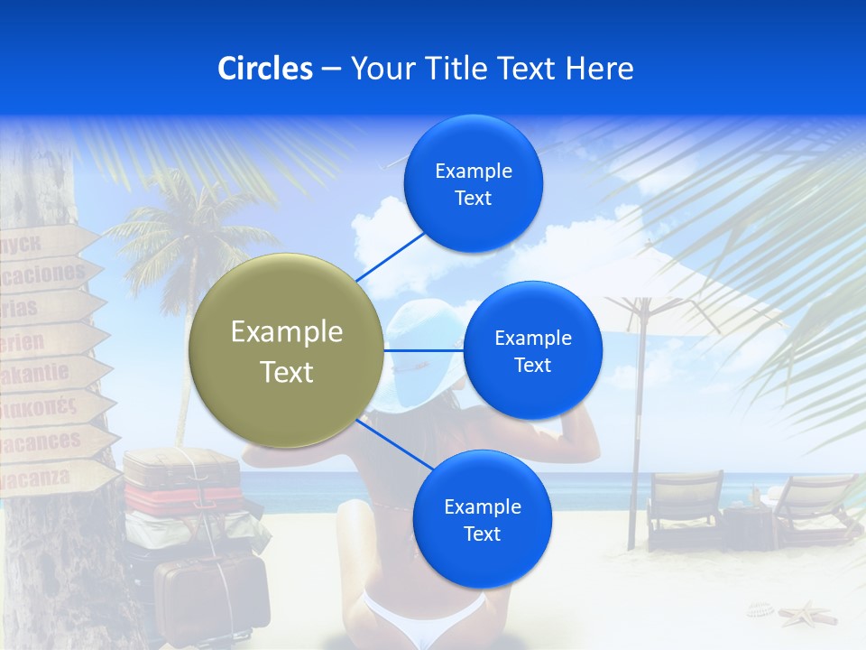 Female Sea Relax PowerPoint Template