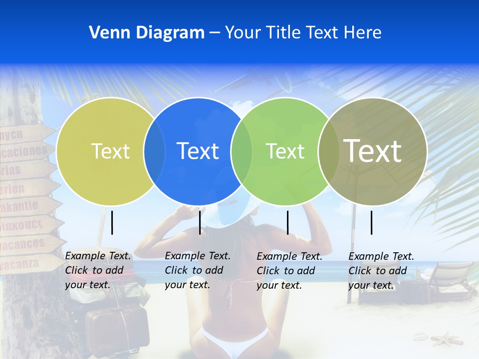 Female Sea Relax PowerPoint Template