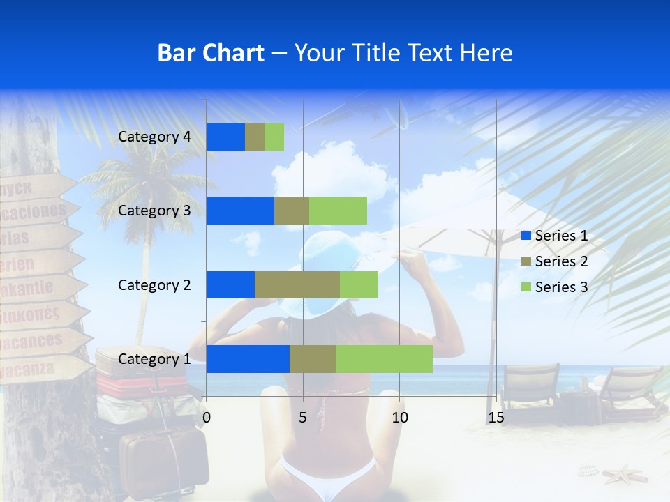 Female Sea Relax PowerPoint Template