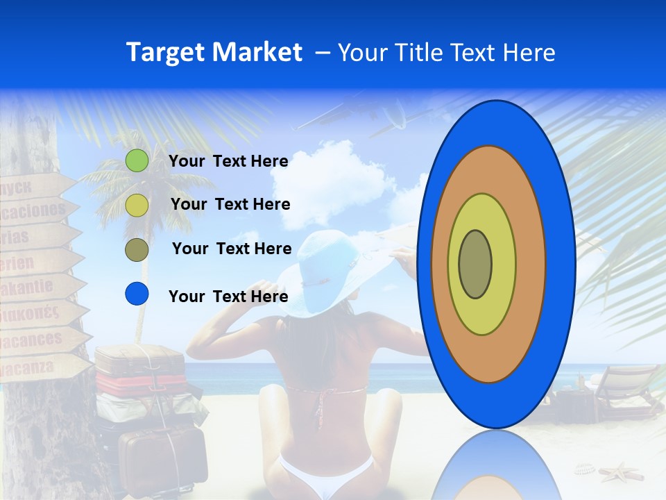 Female Sea Relax PowerPoint Template