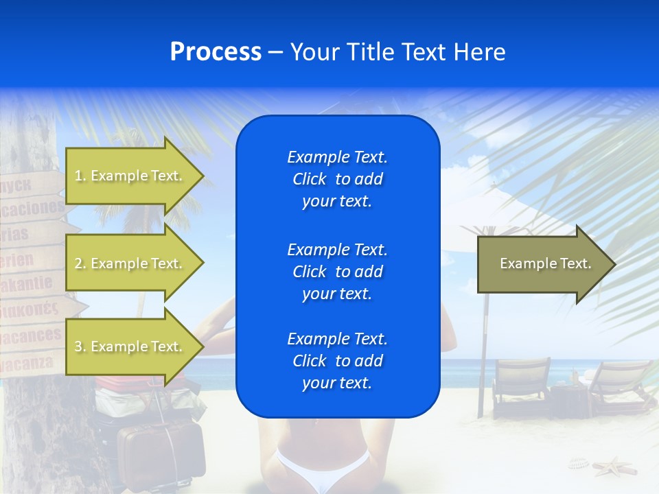Female Sea Relax PowerPoint Template