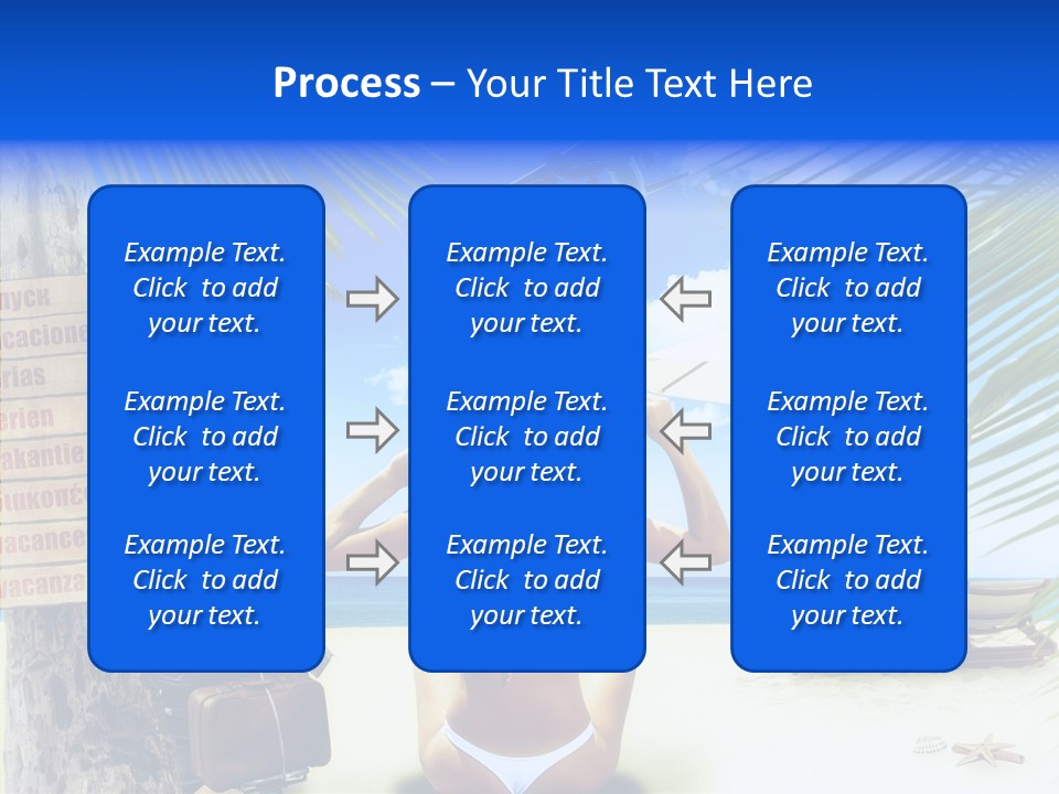 Female Sea Relax PowerPoint Template