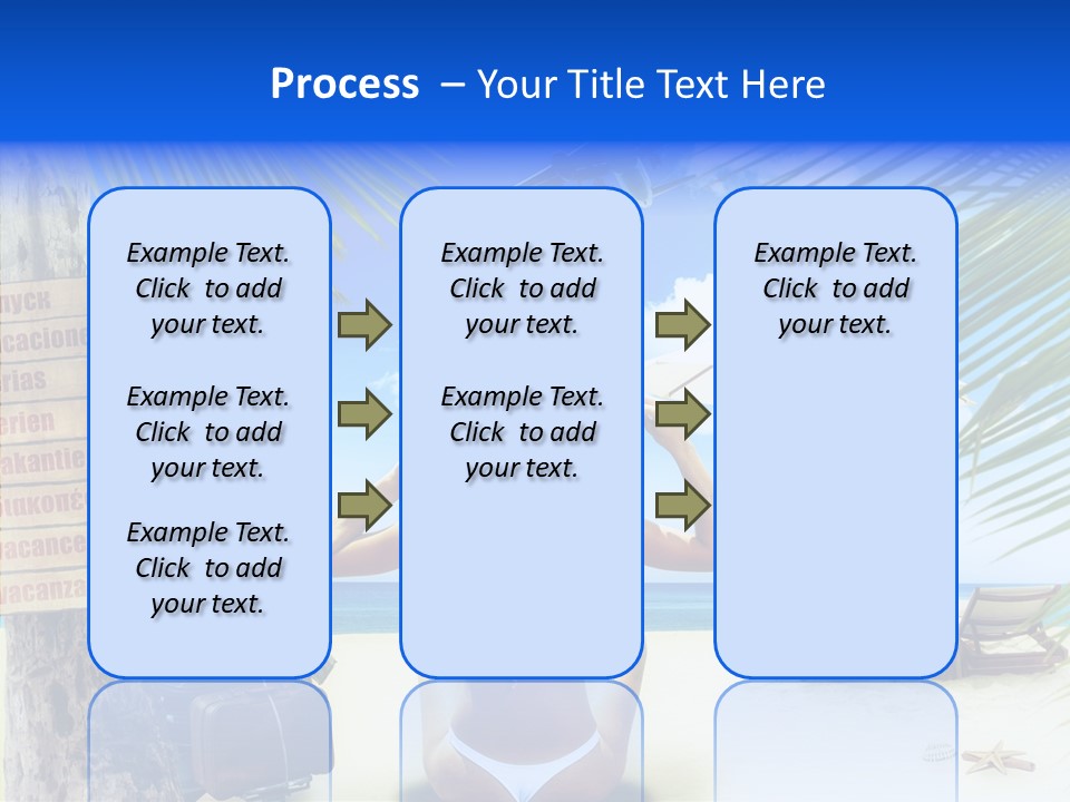 Female Sea Relax PowerPoint Template