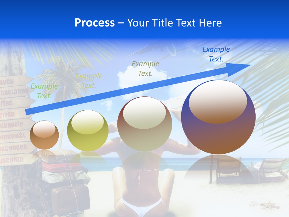 Female Sea Relax PowerPoint Template