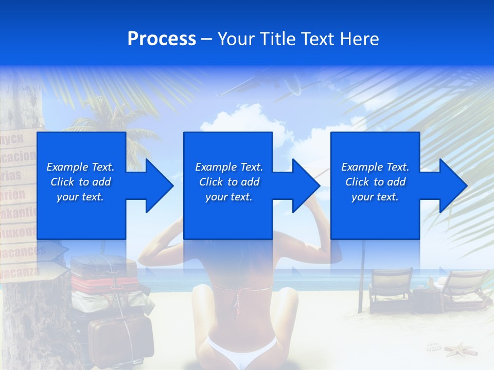 Female Sea Relax PowerPoint Template