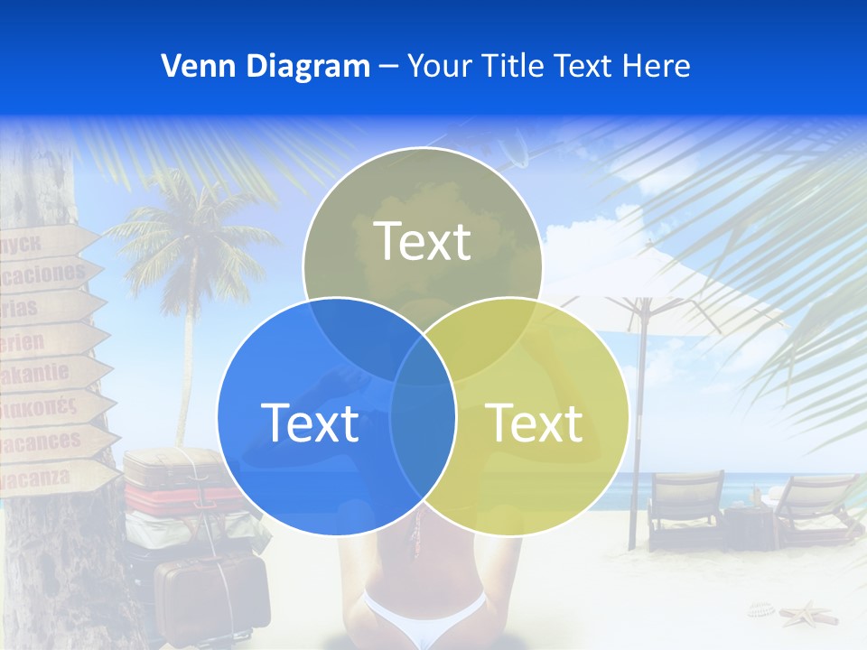 Female Sea Relax PowerPoint Template