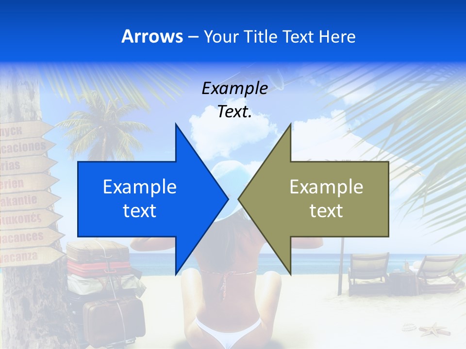 Female Sea Relax PowerPoint Template