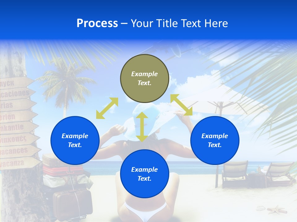 Female Sea Relax PowerPoint Template