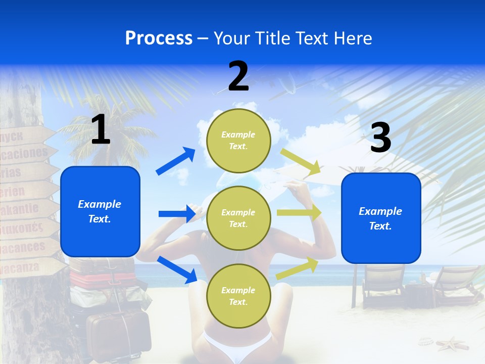 Female Sea Relax PowerPoint Template