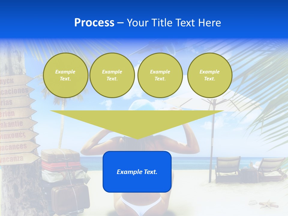 Female Sea Relax PowerPoint Template