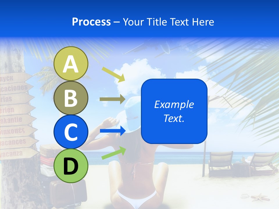 Female Sea Relax PowerPoint Template