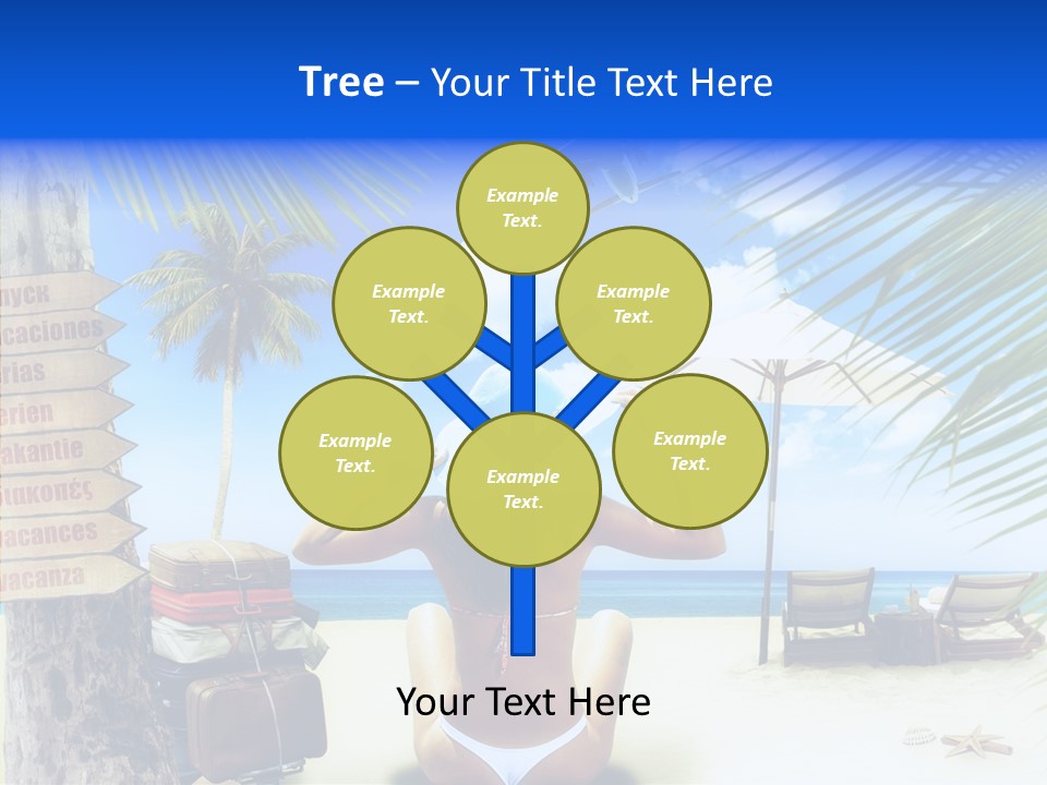 Female Sea Relax PowerPoint Template