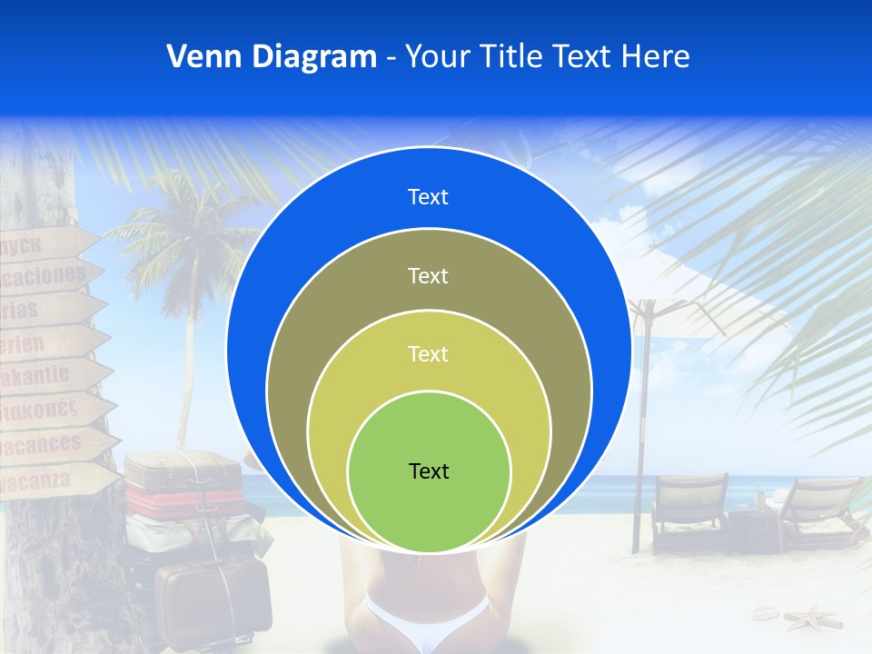 Female Sea Relax PowerPoint Template