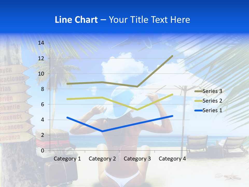 Female Sea Relax PowerPoint Template