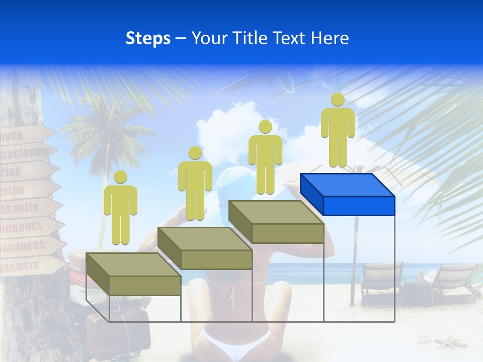 Female Sea Relax PowerPoint Template