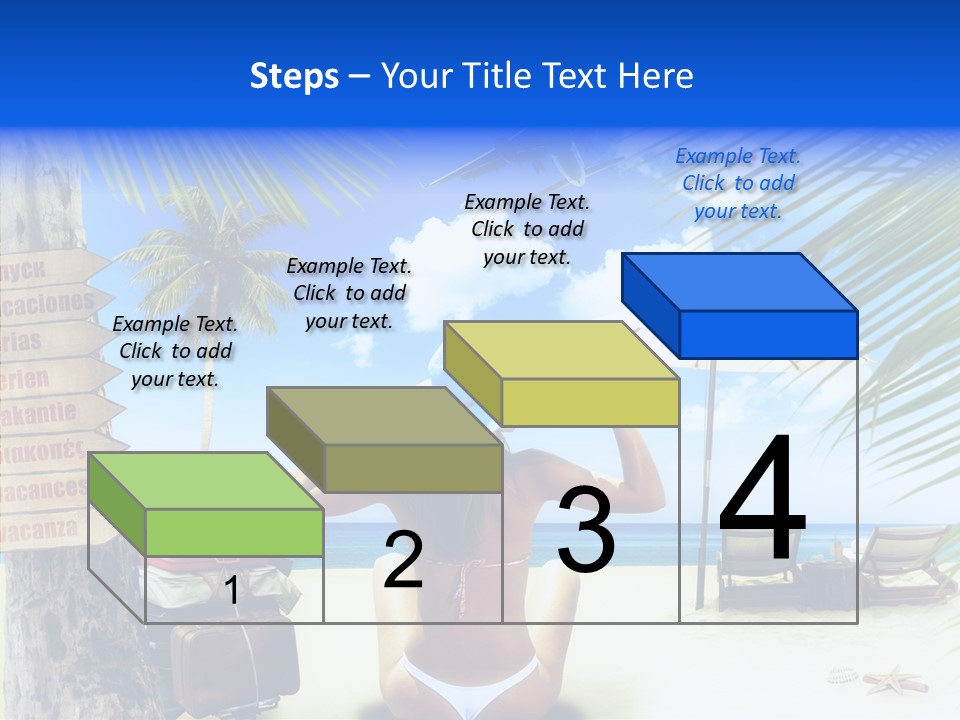 Female Sea Relax PowerPoint Template