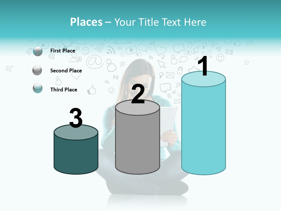 Connect Mail Hand PowerPoint Template