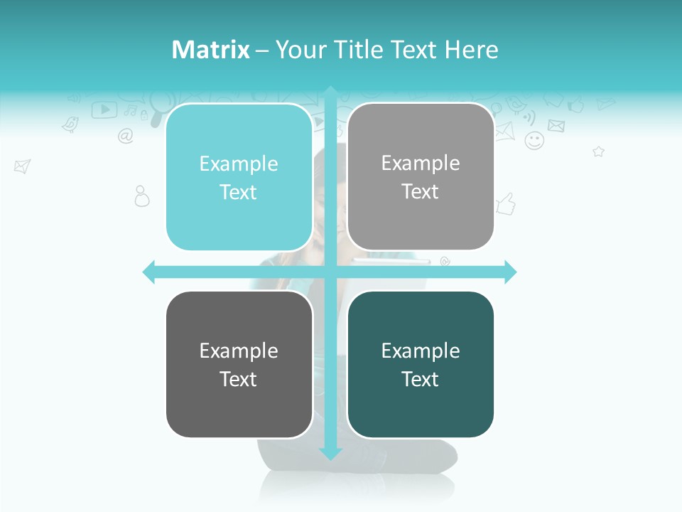 Connect Mail Hand PowerPoint Template