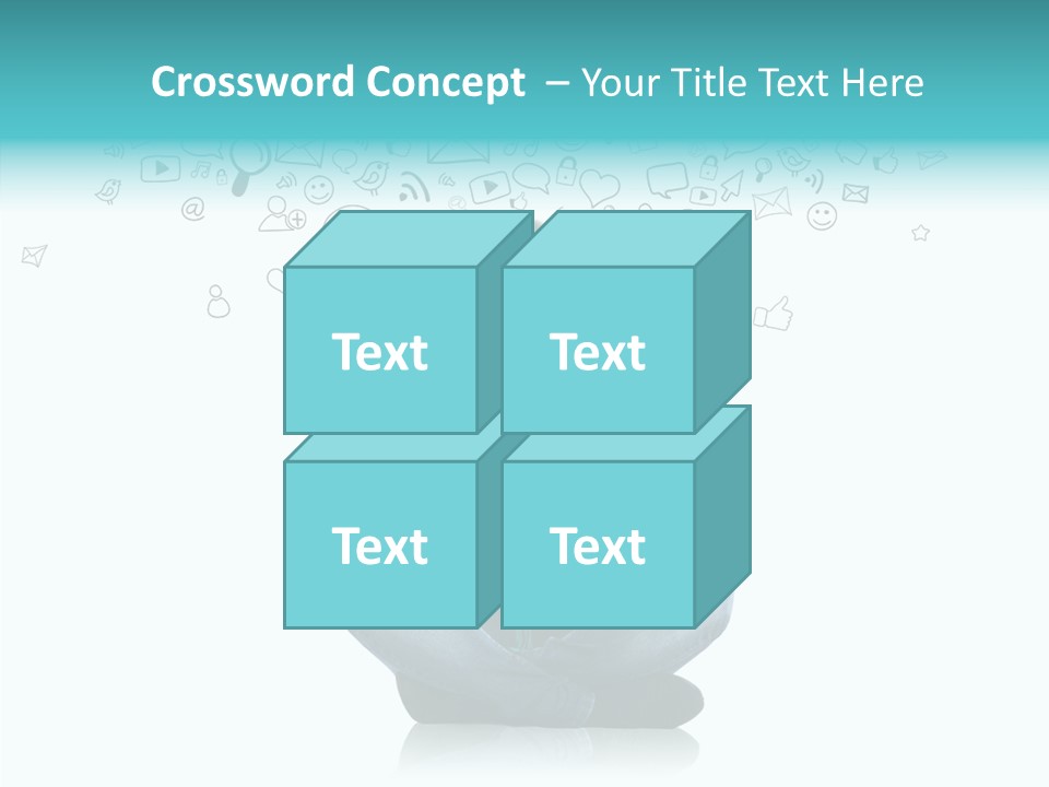 Connect Mail Hand PowerPoint Template