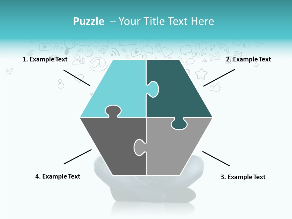 Connect Mail Hand PowerPoint Template