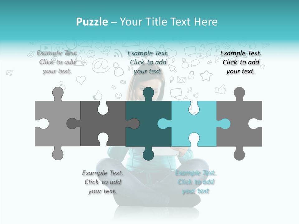 Connect Mail Hand PowerPoint Template