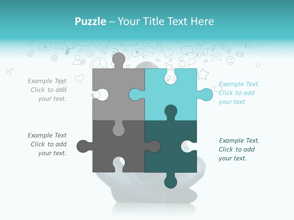 Connect Mail Hand PowerPoint Template