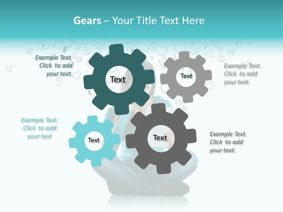 Connect Mail Hand PowerPoint Template