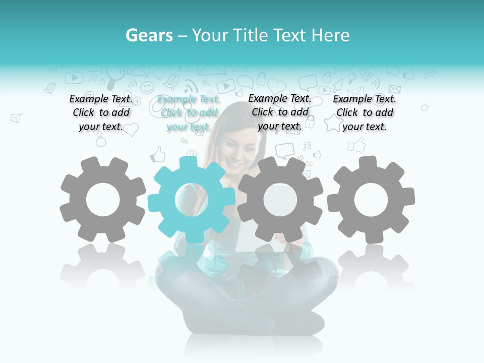 Connect Mail Hand PowerPoint Template