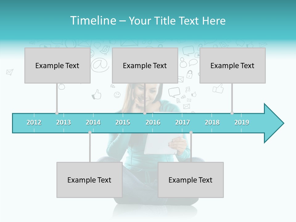 Connect Mail Hand PowerPoint Template