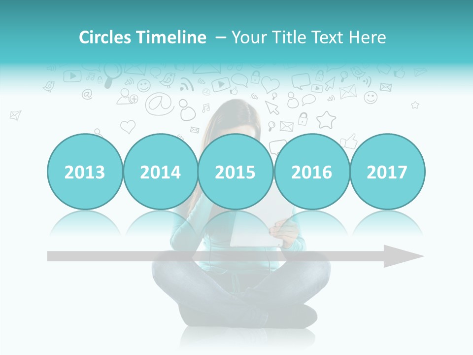 Connect Mail Hand PowerPoint Template