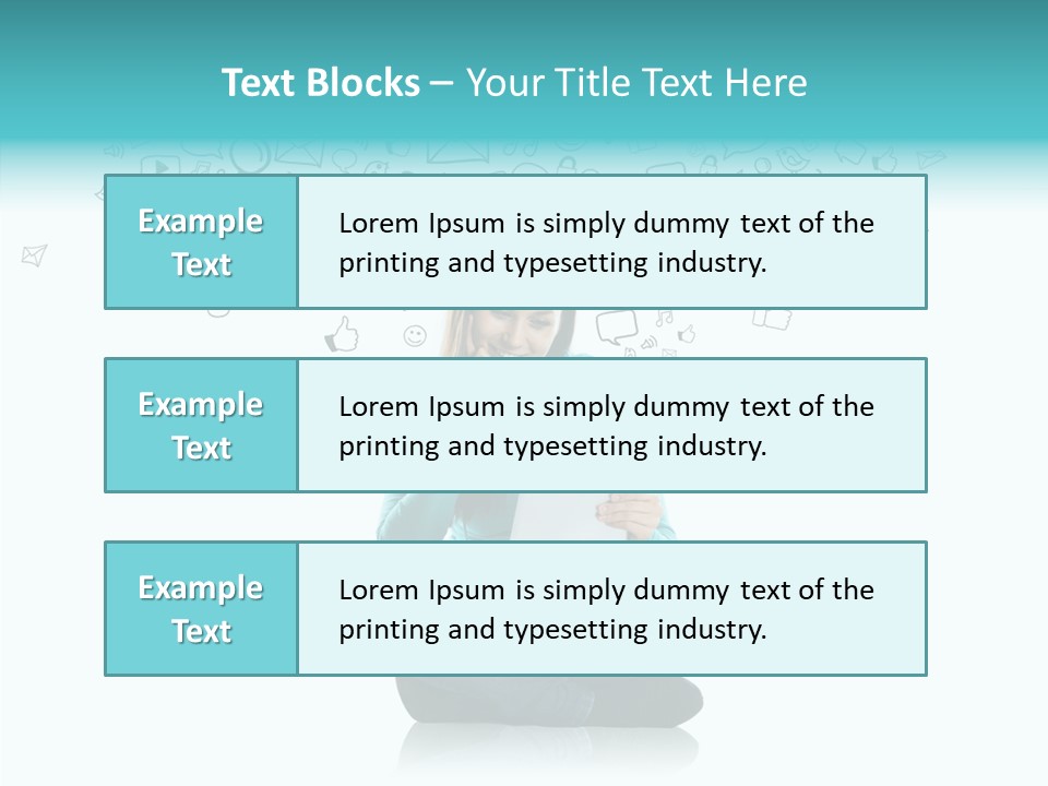 Connect Mail Hand PowerPoint Template